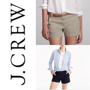 Lot 2 J. Crew Chino Shorts Khaki Black 4 Cotton
